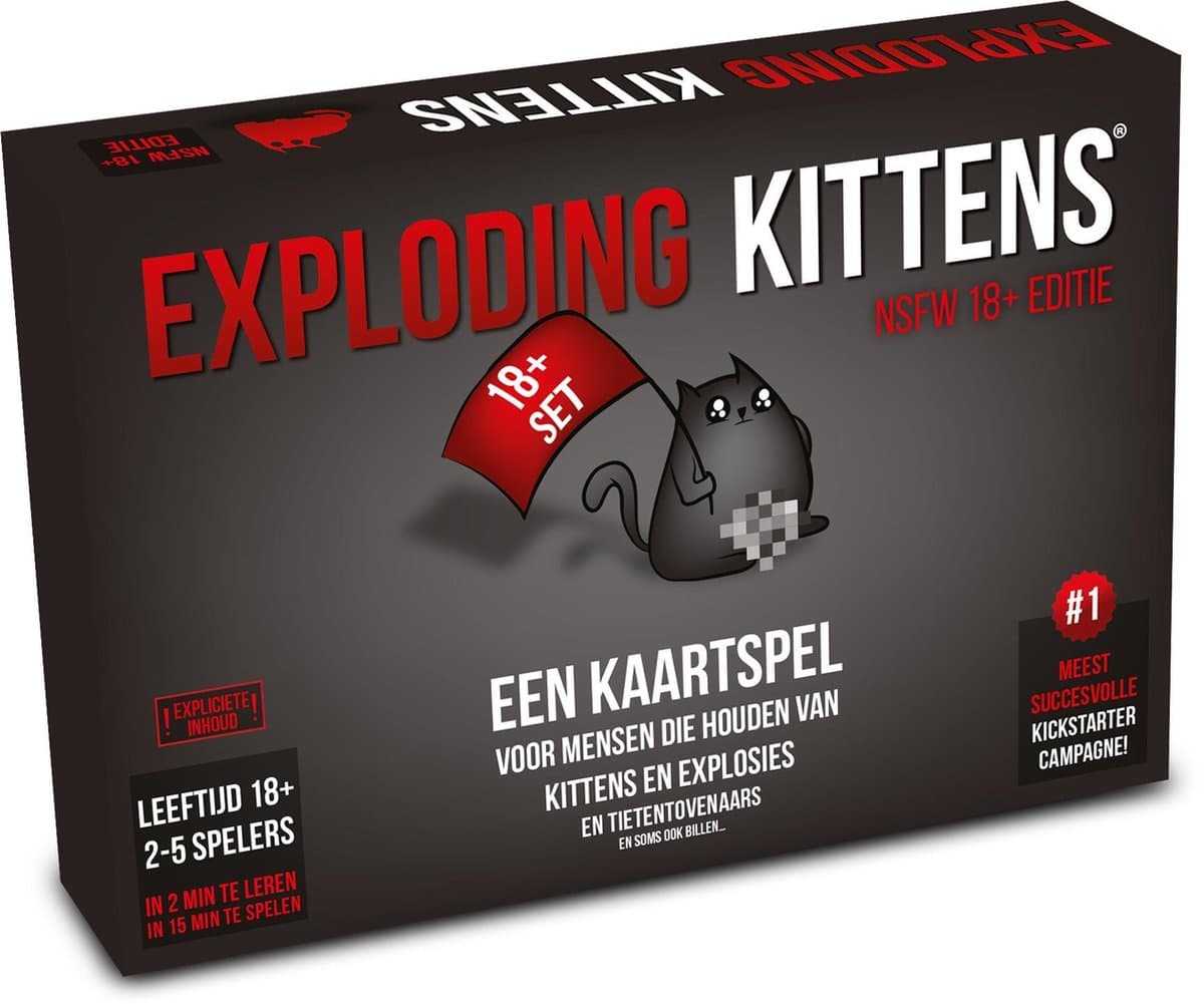 Exploding Kittens NSFW Editie kaartspel