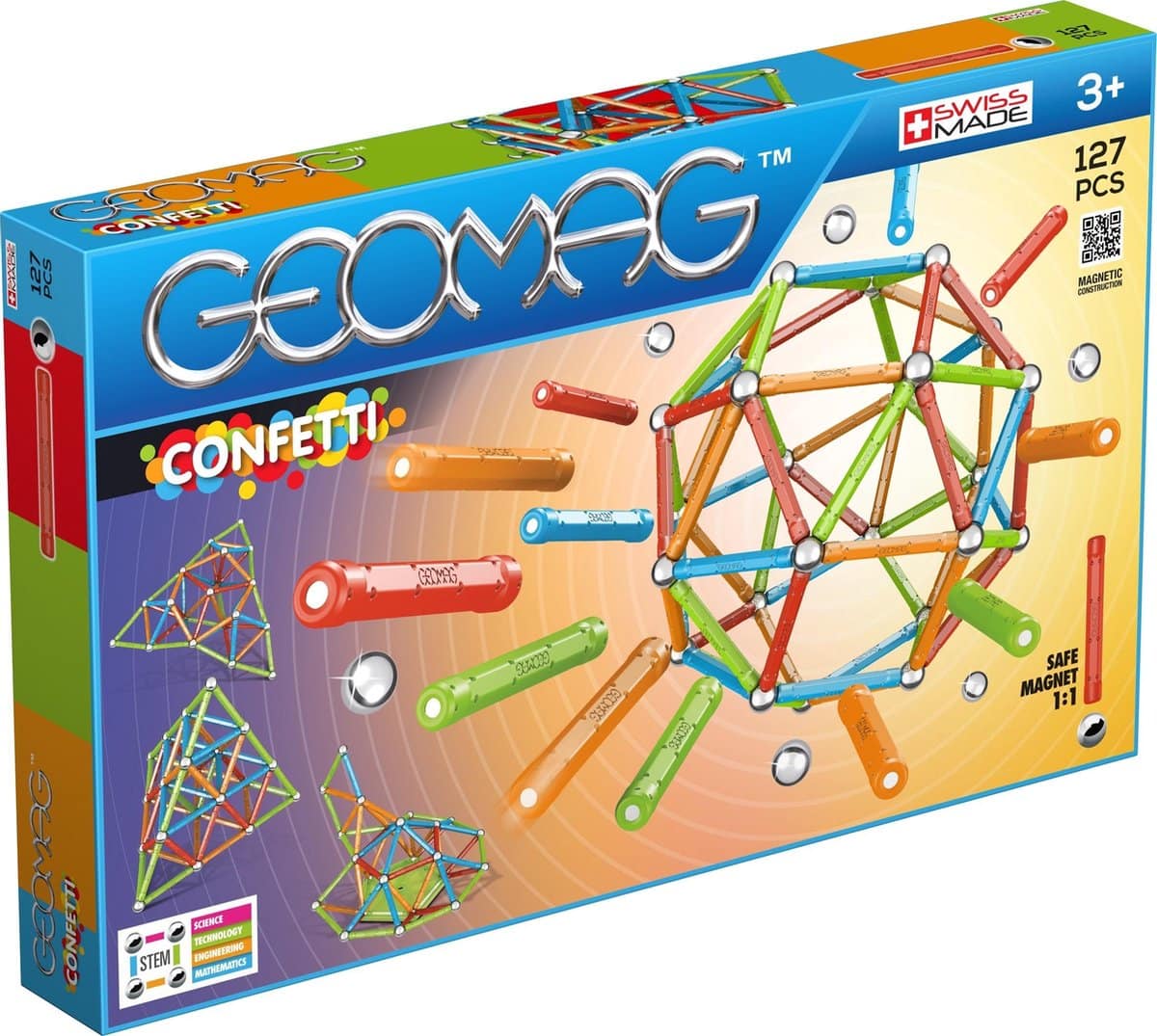 Geomag Confetti - 127 delig