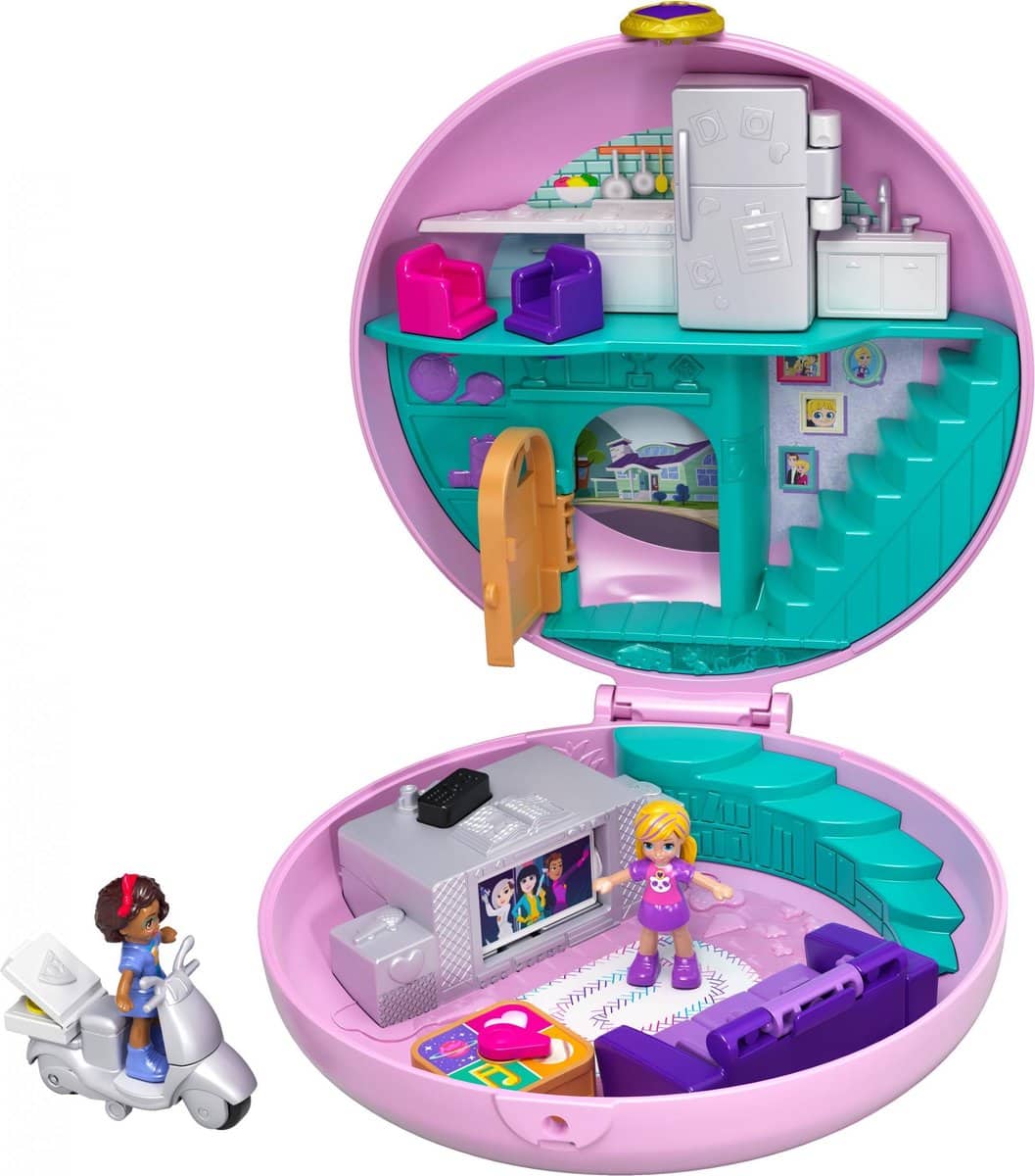 Polly Pocket Big Pocket World Donut Pyjamafeestje speelfigurenset