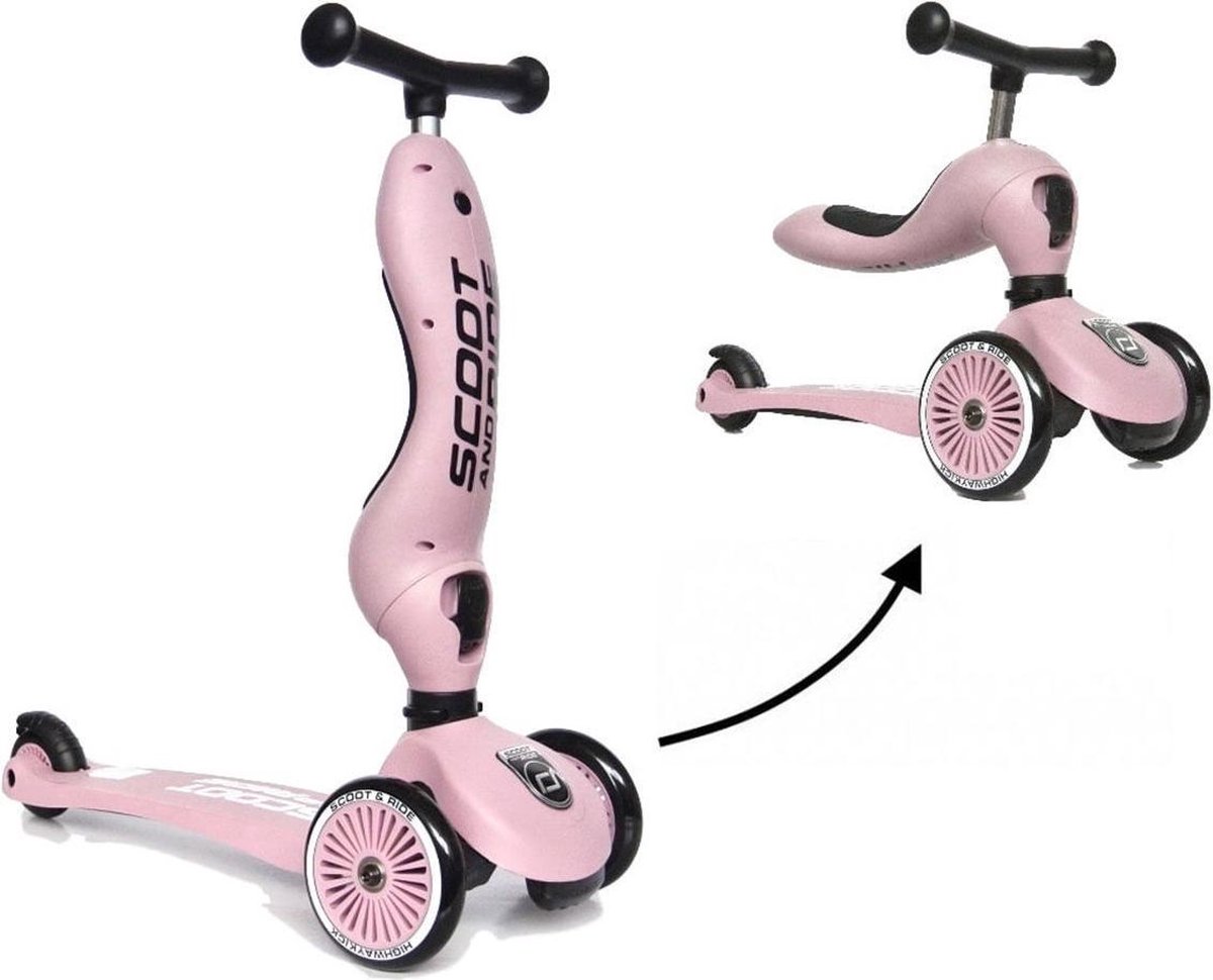 Scoot and Ride roze loopfiets