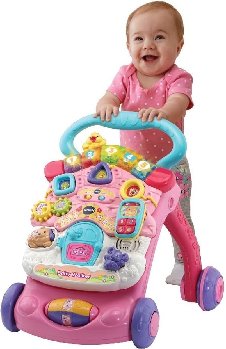 VTech loopwagen roze