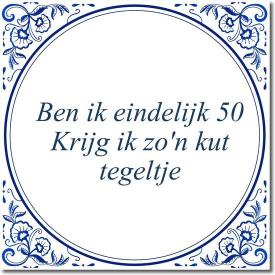 Tegeltje 50 jaar