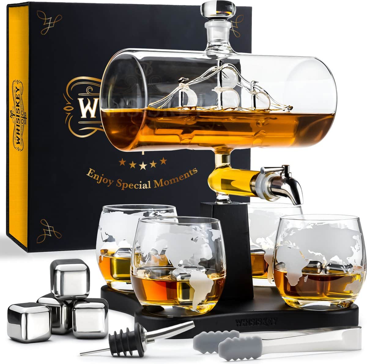 Whisiskey whiskeykaraf zeilschip